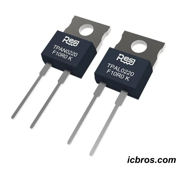 TPAN0220 and TPAL0220 series new generation planar non-inductive power resistors